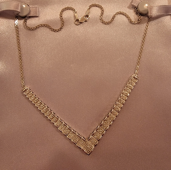 Silver Diamond Necklace - Picture 2 of 3